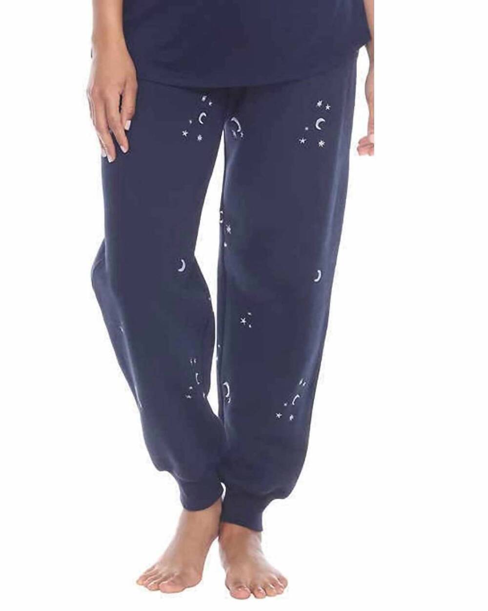 NEW HONEYDEW women's super soft printed pajama pants in blue